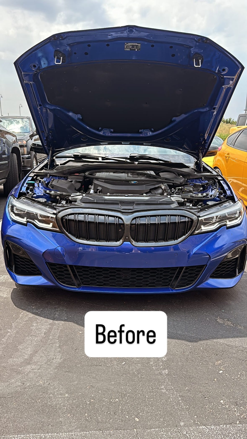 Laser Style LED Headlights BMW G20 3 Series With Yellow DRLs