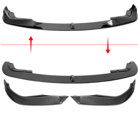 AC Style Front Bumper Splitter Lip For BMW G20 330i M Sport 2019-22 Carbon Fiber